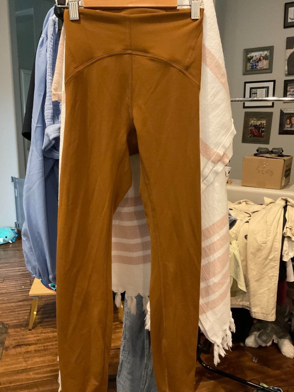 lululemon Kids Caramel/Butterscotch Brown High-Rise Leggings | Size 2 (Kids)